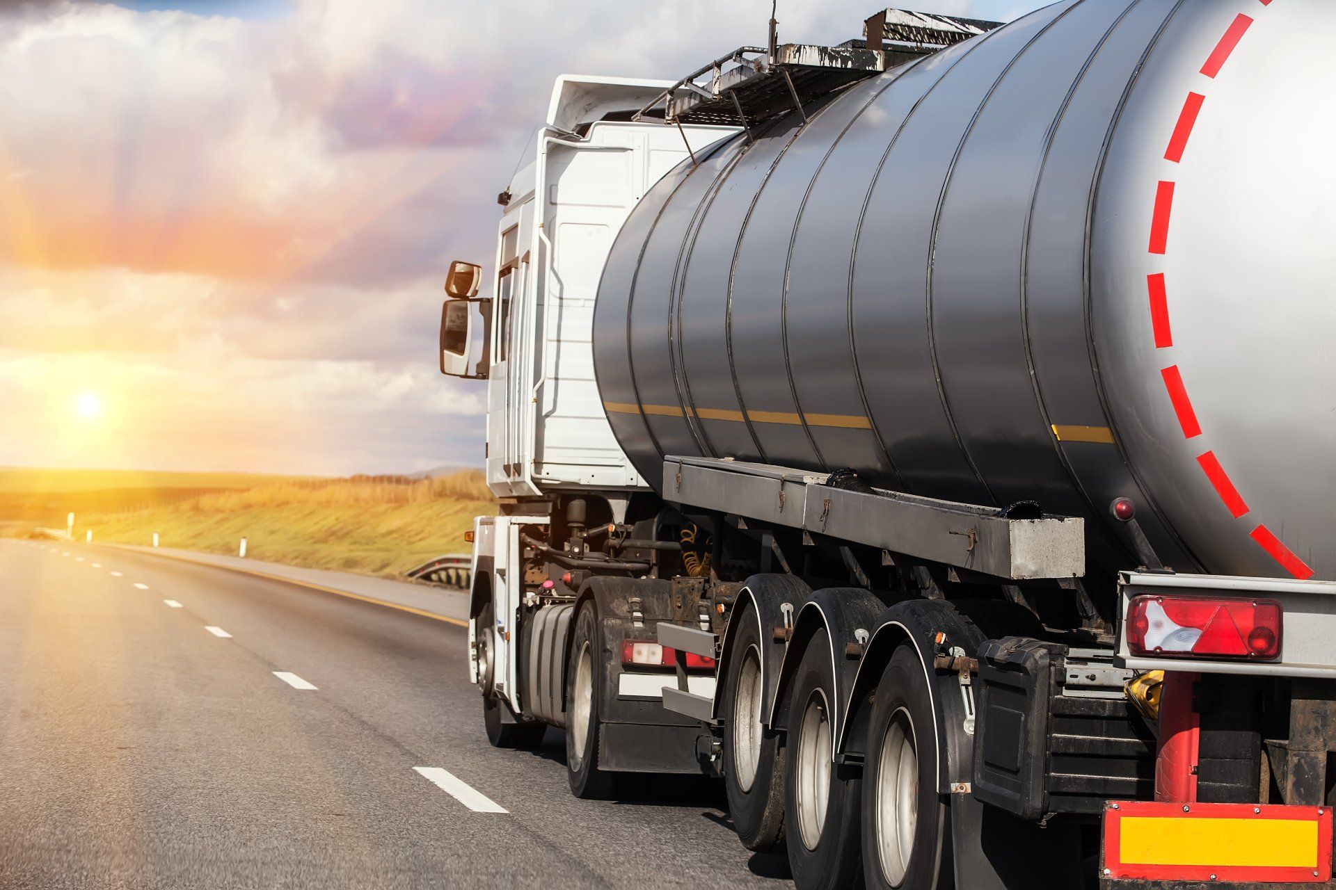 Background Image of Semi Truck on Highway