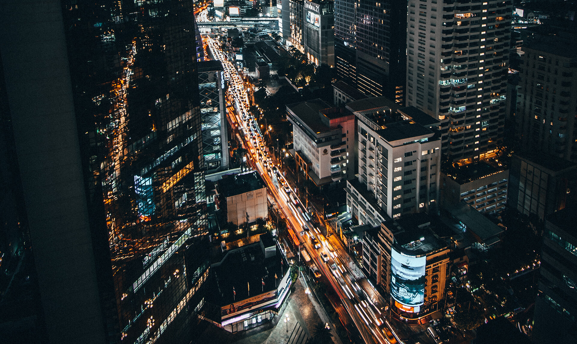 Overview of City at Night